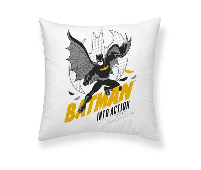 Capa de travesseiro Batman Comix 1B Branco