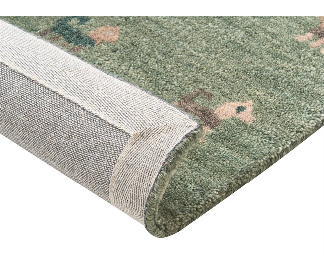 Beliani Entrelaçado KIZARLI 80x150 Verde