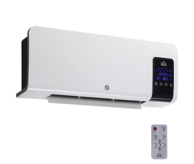 Aquecedor Elétrico ABS HOMCOM, casa - aquecimento e climatização Branco