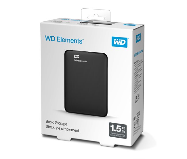 Disco Duro Externo WDBU6Y0015BBK-WESN Preto