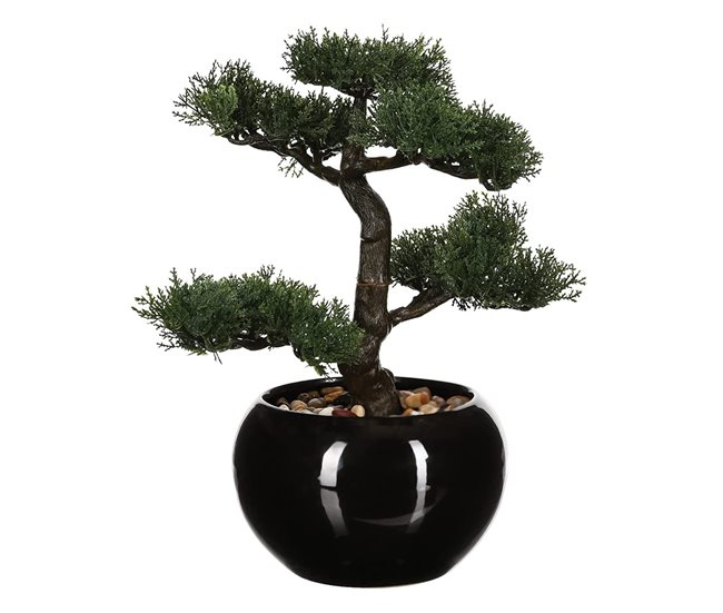 WELL HOME - Bonsai artificial em vaso de cerâmica Verde