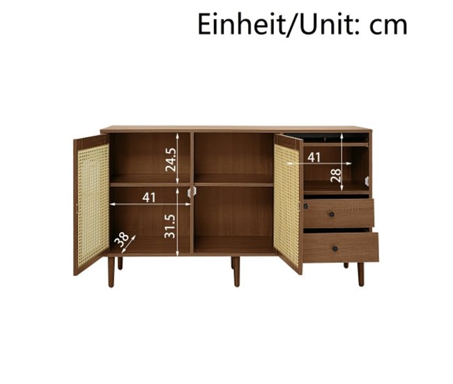 Aparador, porta, gaveta, armário de sala, cómoda Madeira