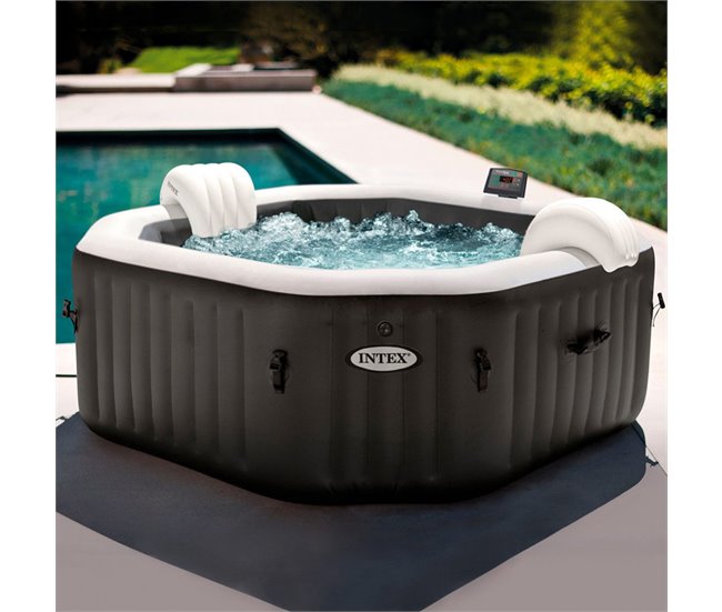 Spa insuflável octogonal INTEX 795 litros com bolhas e jactos 795 litros Multicor