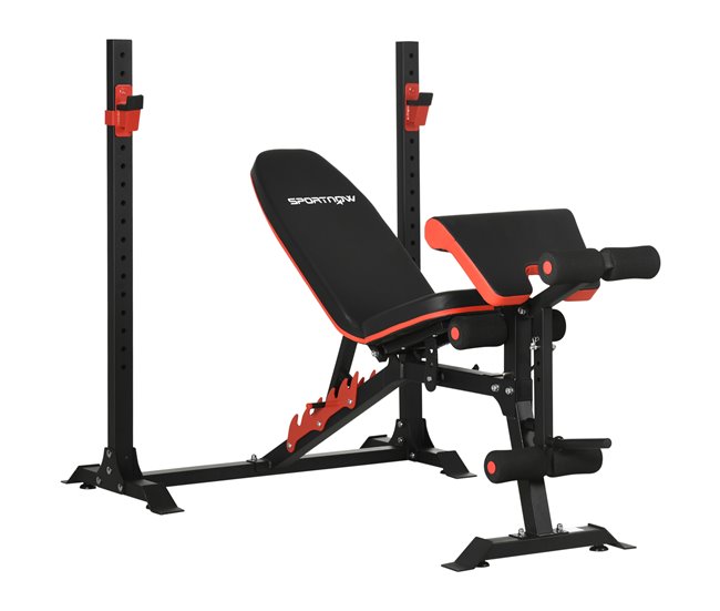 Banco de Musculação Aço e PU SPORTNOW Preto