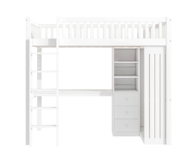 Cama alta para crianças 95x205