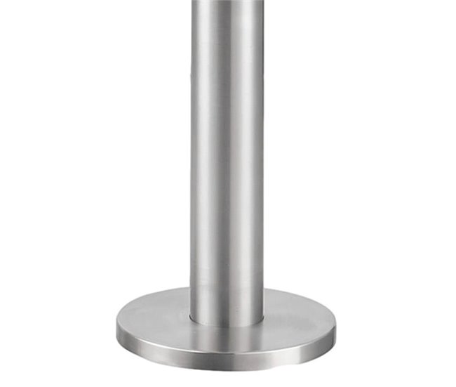SASSARI Sined Chuveiro exterior em aço inoxidável 316L com misturadora e chuveiro manual, aço inoxidável acetinado Cinza