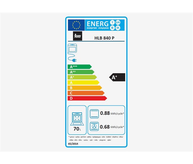 Forno elétrico TEKA HLB 840 P BK SS multifunções 70 litros A+ Preto