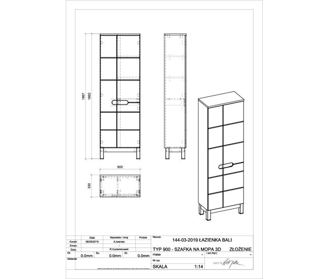 ARMÁRIO ALTO BALI 60 Branco