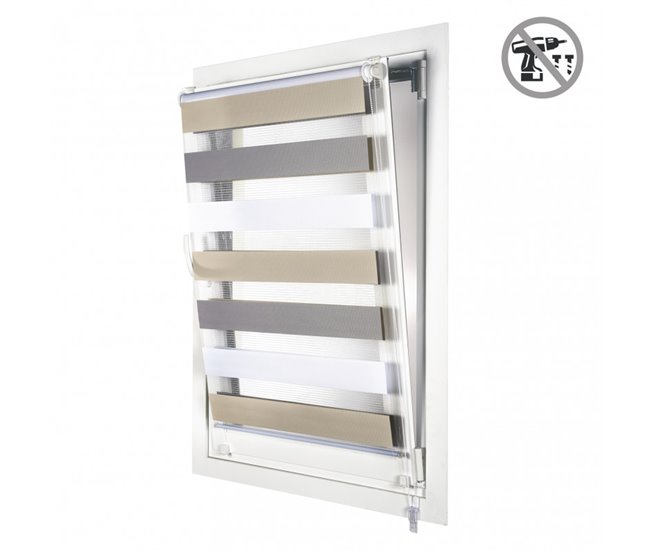 Estores Noite e Dia EasyFix, estore de rolo instalação sem furar 