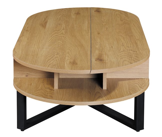 Mesa de centro elevável cor carvalho LIA Carvalho