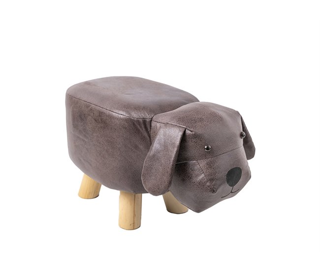 Banco infantil DOG medida 45x23x27cm Castanho
