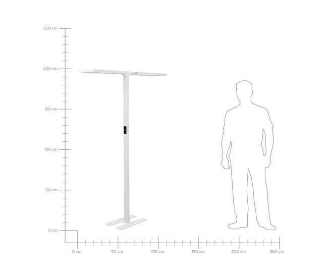 Beliani Candeeiro de pé SCULPTOR Branco