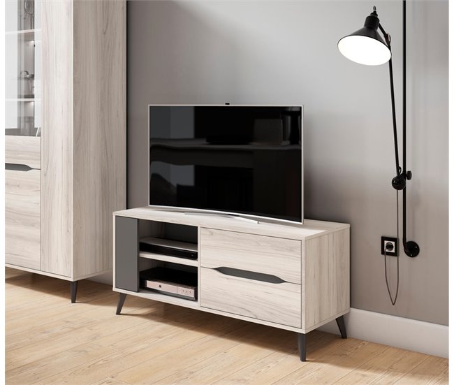  Suporte de TV para sala de estar 113 Cinza