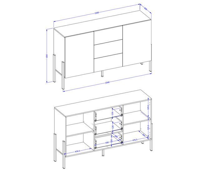 Aparador Bérénice Preto