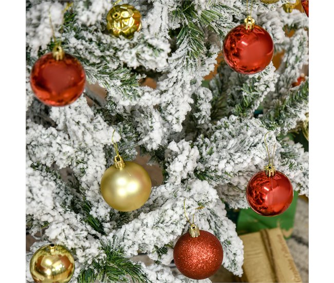 Árvore de Natal Artificial PVC e Aço HOMCOM, casa - natal Verde