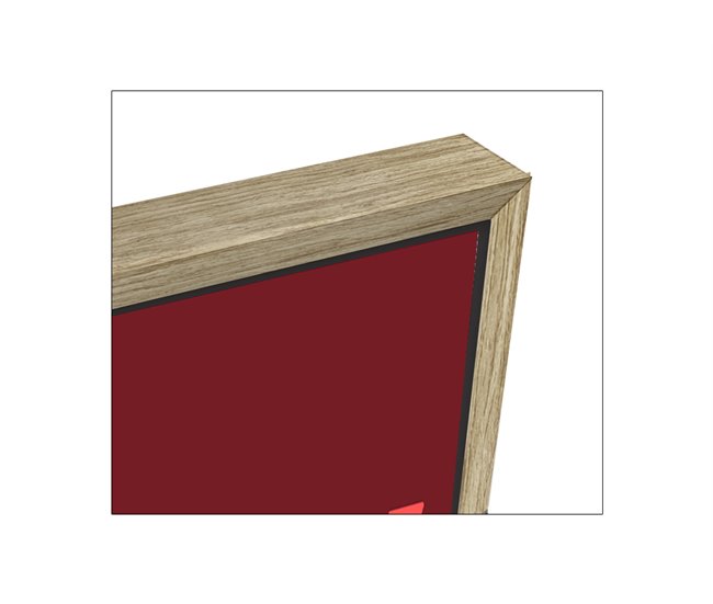 Pintura arte deco MY HOME 40x50cm de MARCOMUEBLE Vermelho