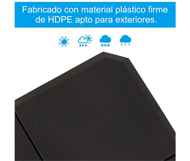 Base Chapéu de Sol HDPE Outsunny 100x100 Preto