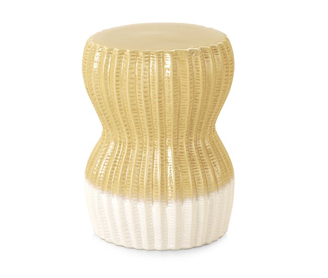 Banquinho de cerâmica Amarelo