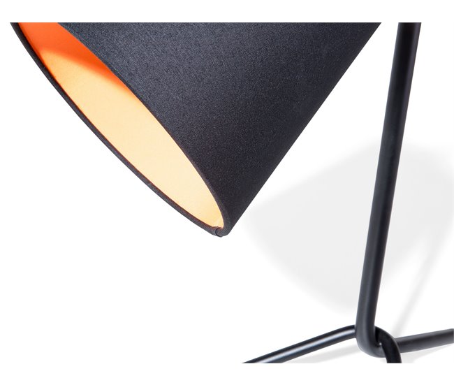 Beliani Candeeiro de mesa MOOKI Preto
