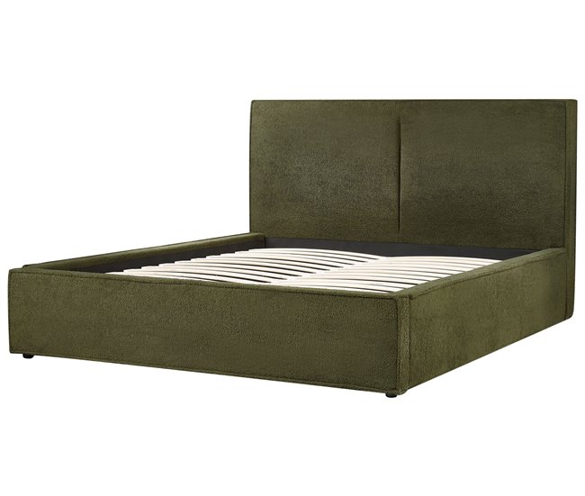 Beliani Cama baú Bouclé MOISSAC 177x224 Bege
