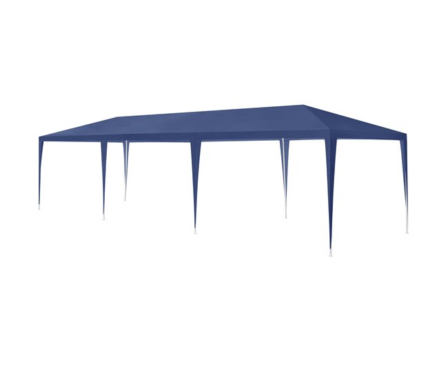 Tenda Pavilhão de jardim Wedau metal 900x300 Azul