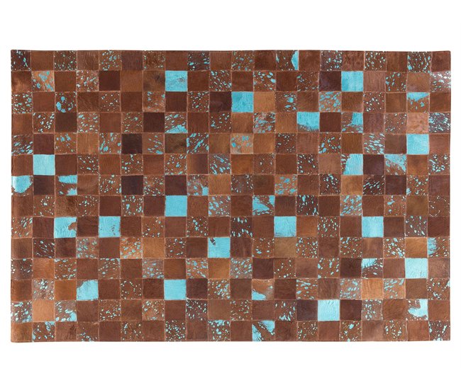 Beliani Pelos curtos ALIAGA 140x200 Turquesa