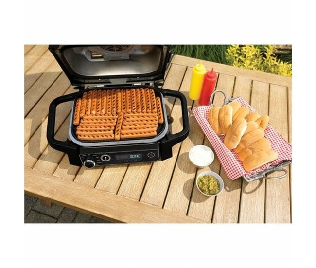 Fritadeira sem Óleo Woodfire Outdoor Grill Preto