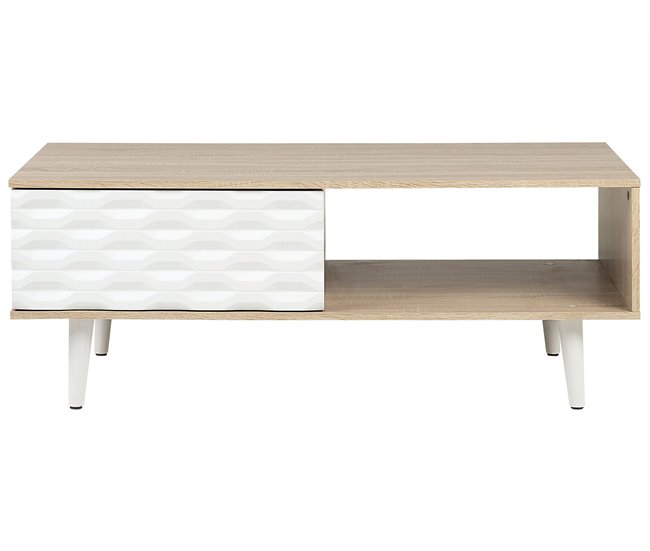 Beliani Mesa de jantar TACOMA 60x120 Castanho