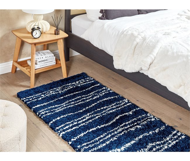 Beliani Shaggy (pelos longos) TASHIR 80x150 Azul