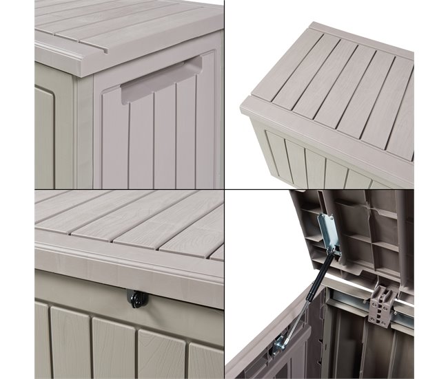 Arca de exterior  Filetto 250 L plástico Bege