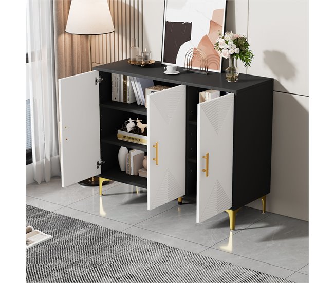 Aparadores Branco/ Preto