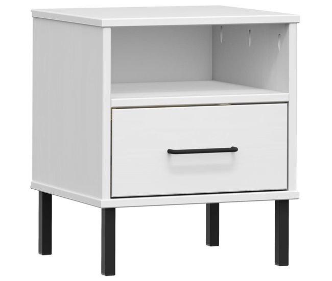 Soluna Home - Mesitas De Noche Mjolda 40 Branco