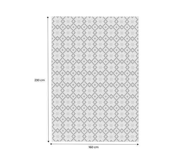 Tapete interior/exterior vintage Angie 230x160 Bege