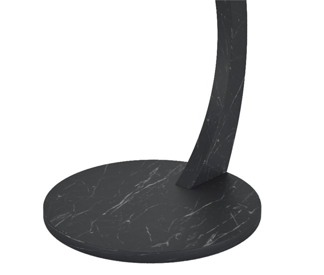 Mesa de apoio Holeby com 4 rodízios [en.casa] 38x38 Preto