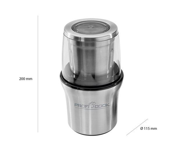 Moinho de Café Proficook KSW 1021 Prata