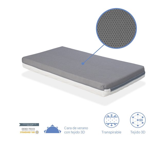 Colchão bebé CUNA BABY BORN Capa amovíve 