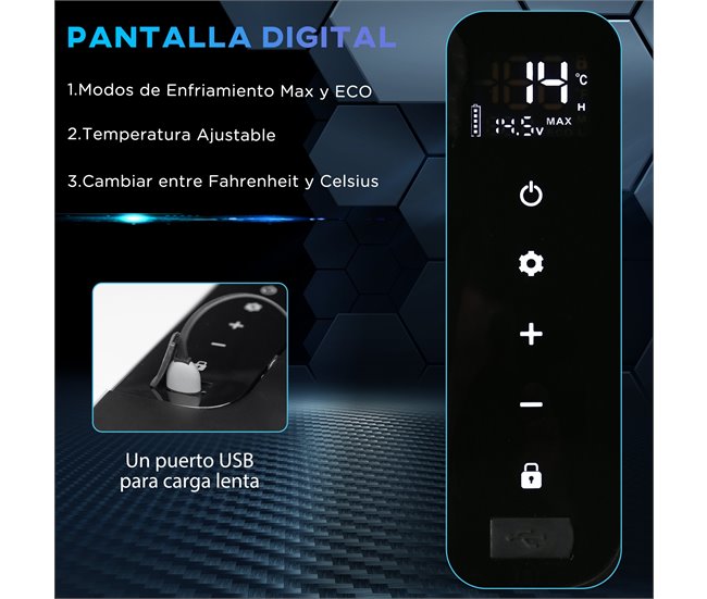 Geleira Elétrica Portátil Outsunny C00-038V91WT Branco