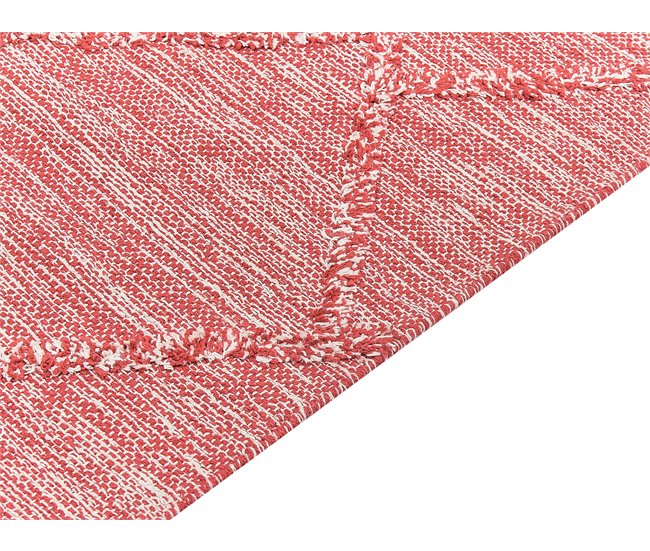 Beliani Pelos curtos NIGDE 80x150 Vermelho