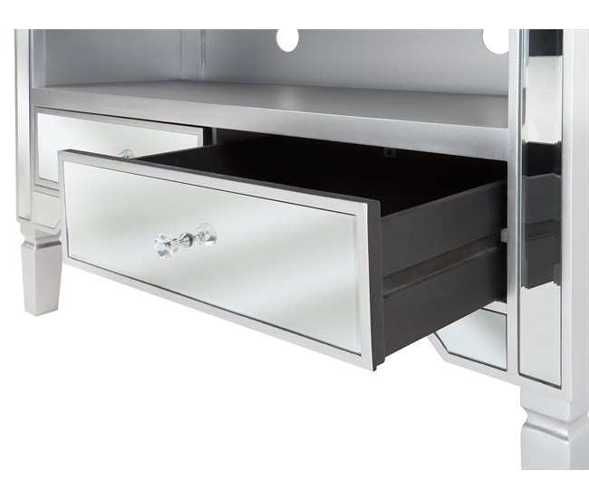 Beliani Mesa de TV NICEA 100 Cinza