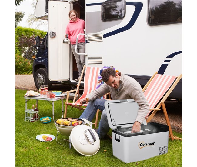 Geleira Elétrica Portátil Outsunny C00-038V91WT Branco
