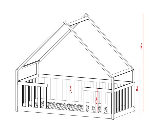 ESTRUTURA CAMA INFANTIL BEE 98x198 Bege