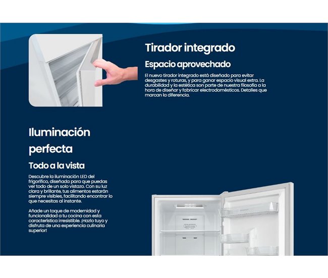 Frigorífico combinado INFINITON FGC-310C88BEK, 310 l Branco