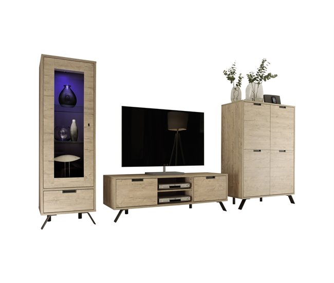 Armário TV 156cm 2 portas PALMA Carvalho