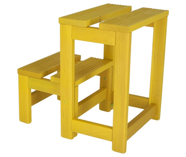 Banco em escada Amarelo