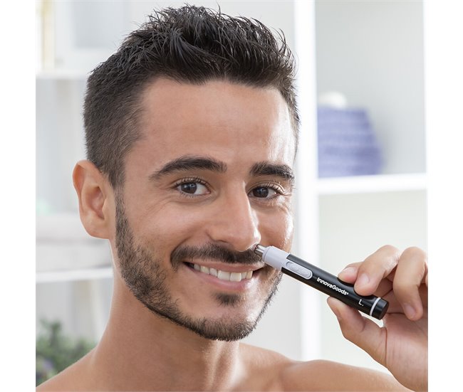 Aparador de pelos para nariz e orelha Preto