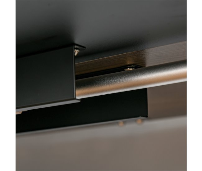 Secretária Elétrica de Pé Metal, Melamina de Madeira Vinsetto 140x70 Preto