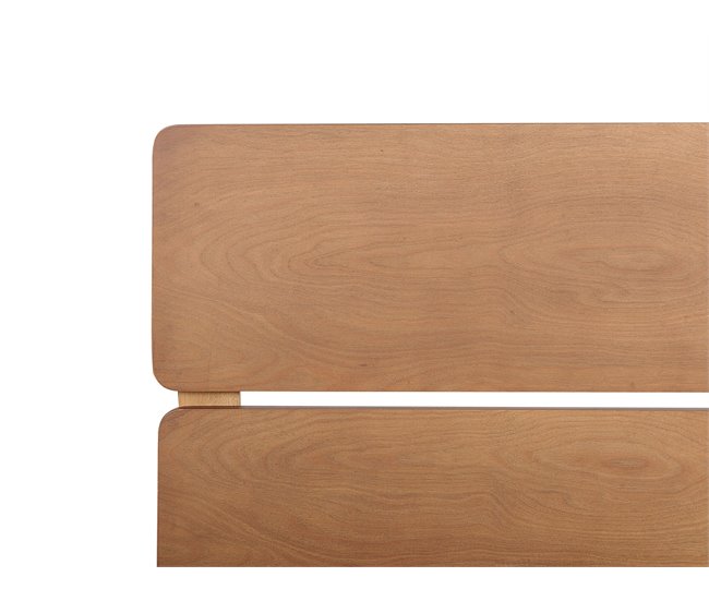 Beliani Cama com estrado Madeira de seringueira BOISSET 165x205 Madeira