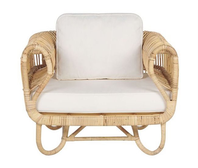 Beliani Conjunto lounge Rattan/vime DOLCEDO / LIMNI Bege
