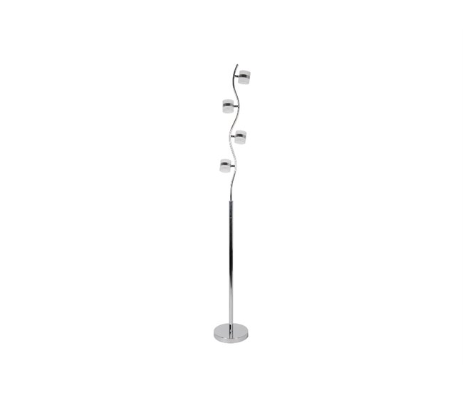 Candeiro de pé BRANCH led marca CONFORAMA 175cm Cromada