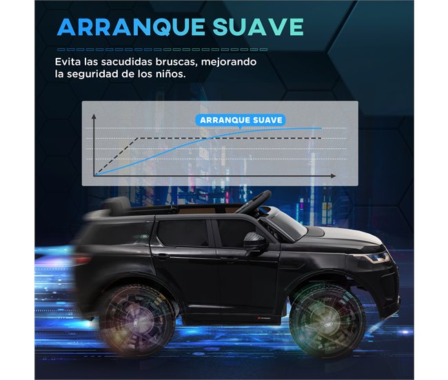 Carro Elétrico para Crianças Plástico e Metal AIYAPLAY Preto